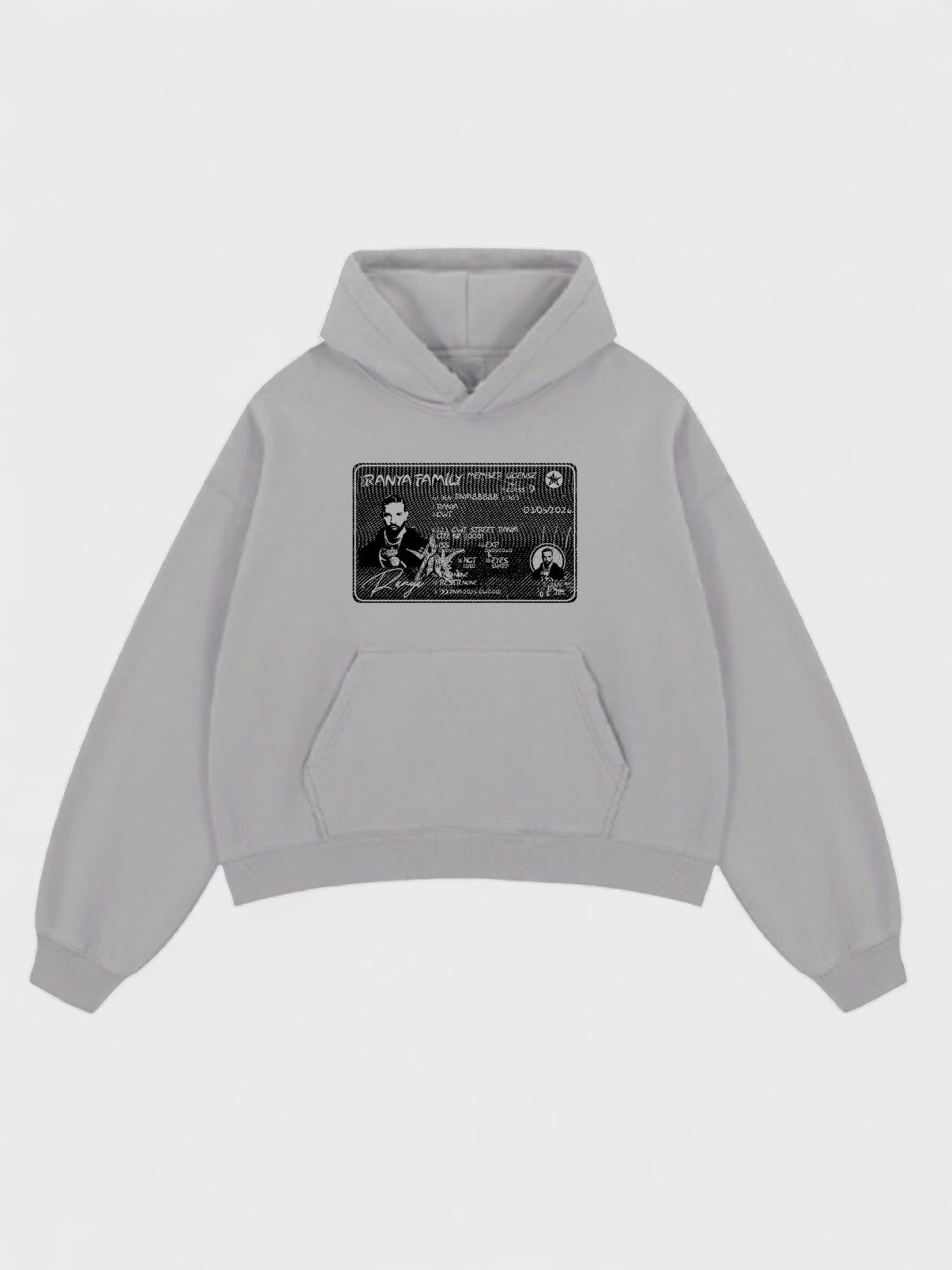 RANYA FAMILY HOODIE I GRAU