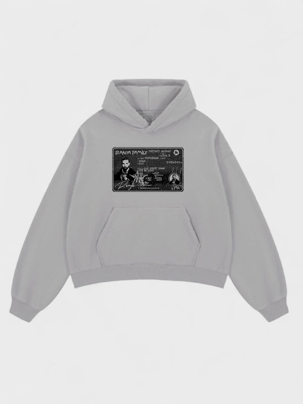 RANYA FAMILY HOODIE I GRAU