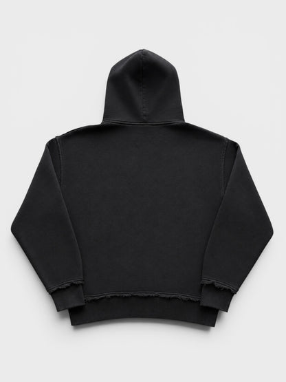 "SAGGING" - ZIP HOODIE SCHWARZ