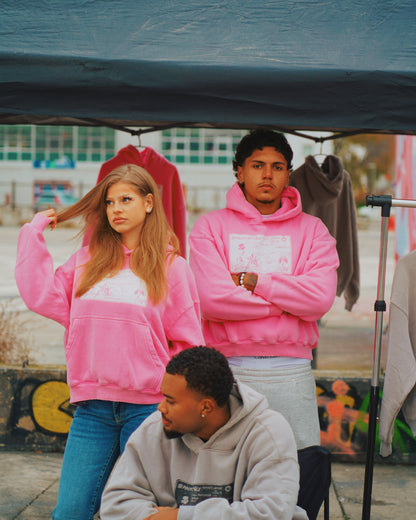 RANYA FAMILY HOODIE I PINK