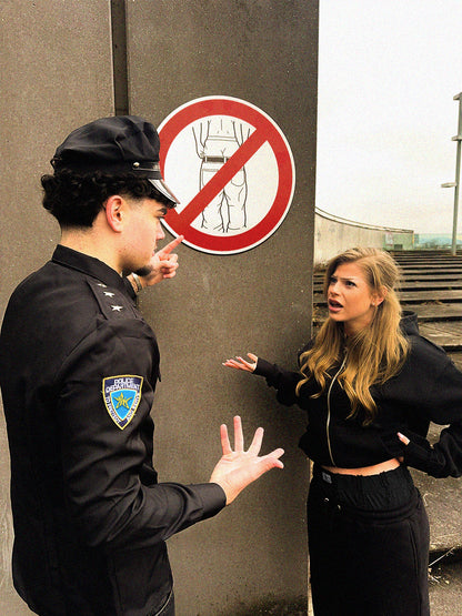 "SAGGING" - SWEATPANTS SCHWARZ