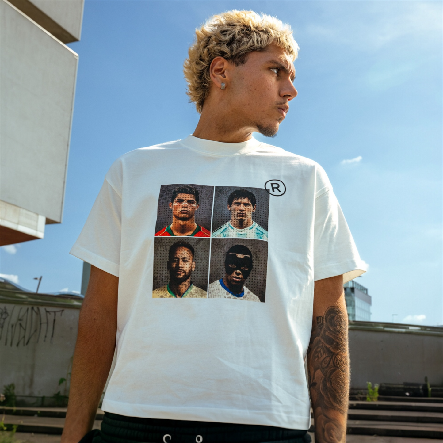 SOCCER TEE WEISS