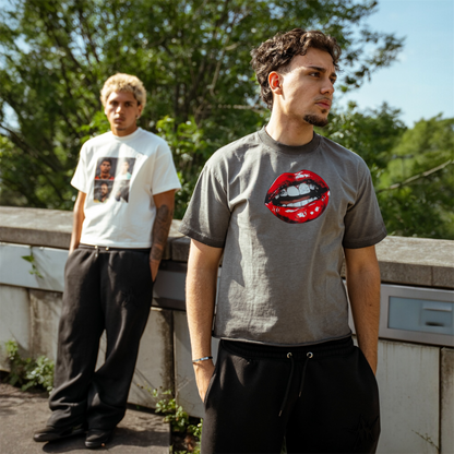 GRILLZ TEE GRAU